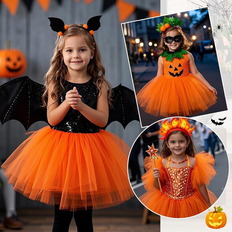 Zando Sparkle Tutu for Toddler Girls Kids 3 Layers 2-8 Years Halloween Princess Birthday Elastic Puffy Tulle Dance Skirt - Image 4